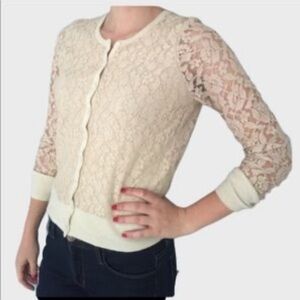NWT Lucky Brand Lace Cardigan Sz. XL